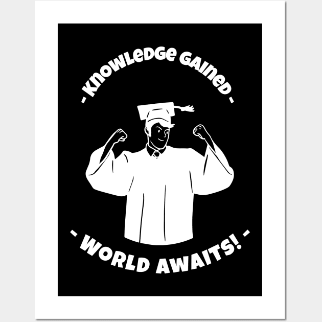 College Graduation T-shirt Wall Art by VisionDesigner